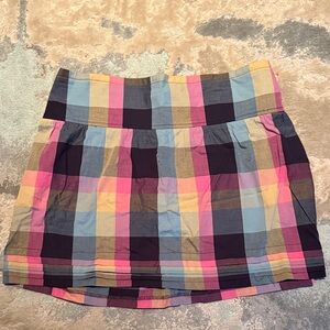 Chic Plaid Mini Skirt in Pink and Blue